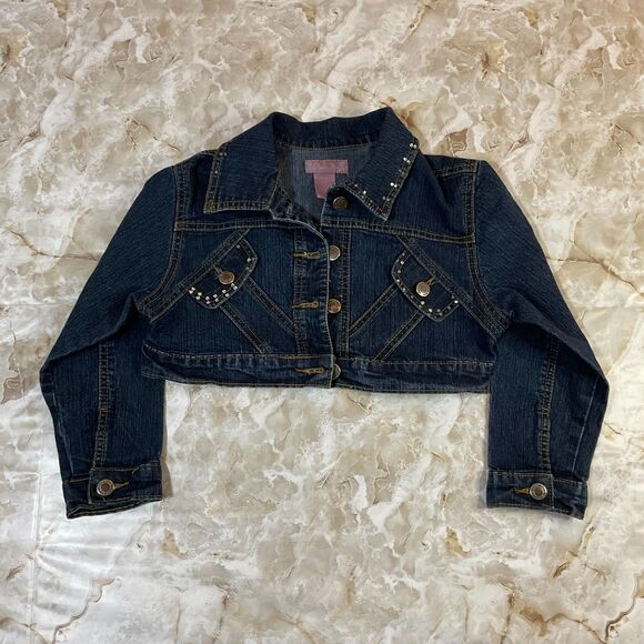 denim diva Other - Denim Diva Girls’ Cropped Denim Jacket – Size 8 Kids